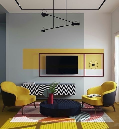 color block na decoração de interiores