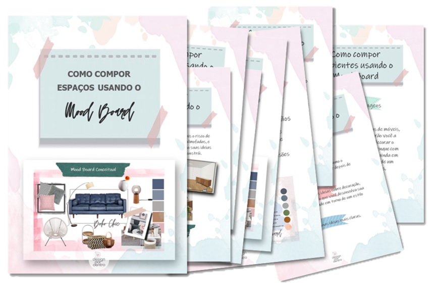 como compor espaços com o moodboard