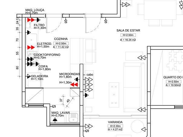 planta de circuitos elétricos