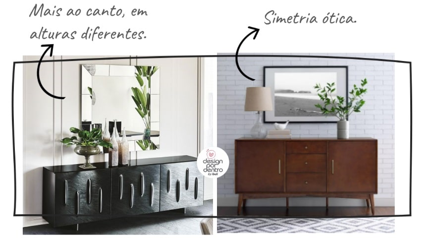 como compor com objetos e adornos decorativos