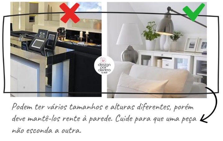 como compor com objetos e adornos decorativos