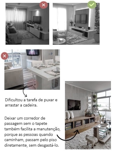 Lições sobre tapetes na decoração