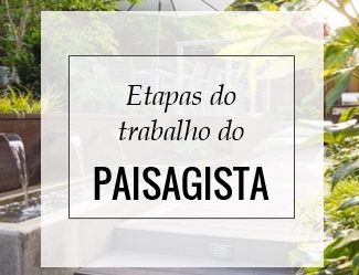 Etapas de trabalho do Paisagista